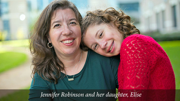 Jennifer Robinson and her daughter, Elise