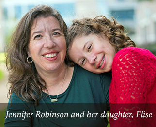 Jennifer Robinson and her daughter, Elise