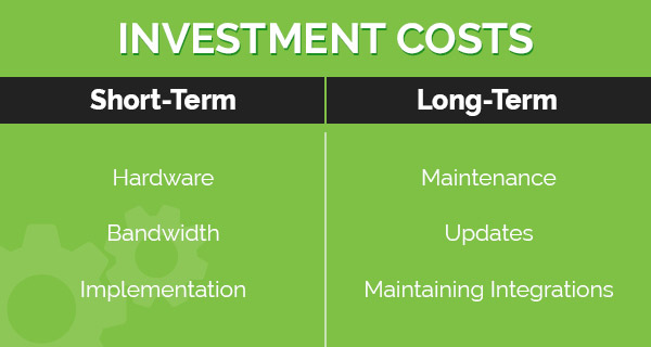 Be sure to think about both the long-term and short-term investment costs for your nonprofit CRM.