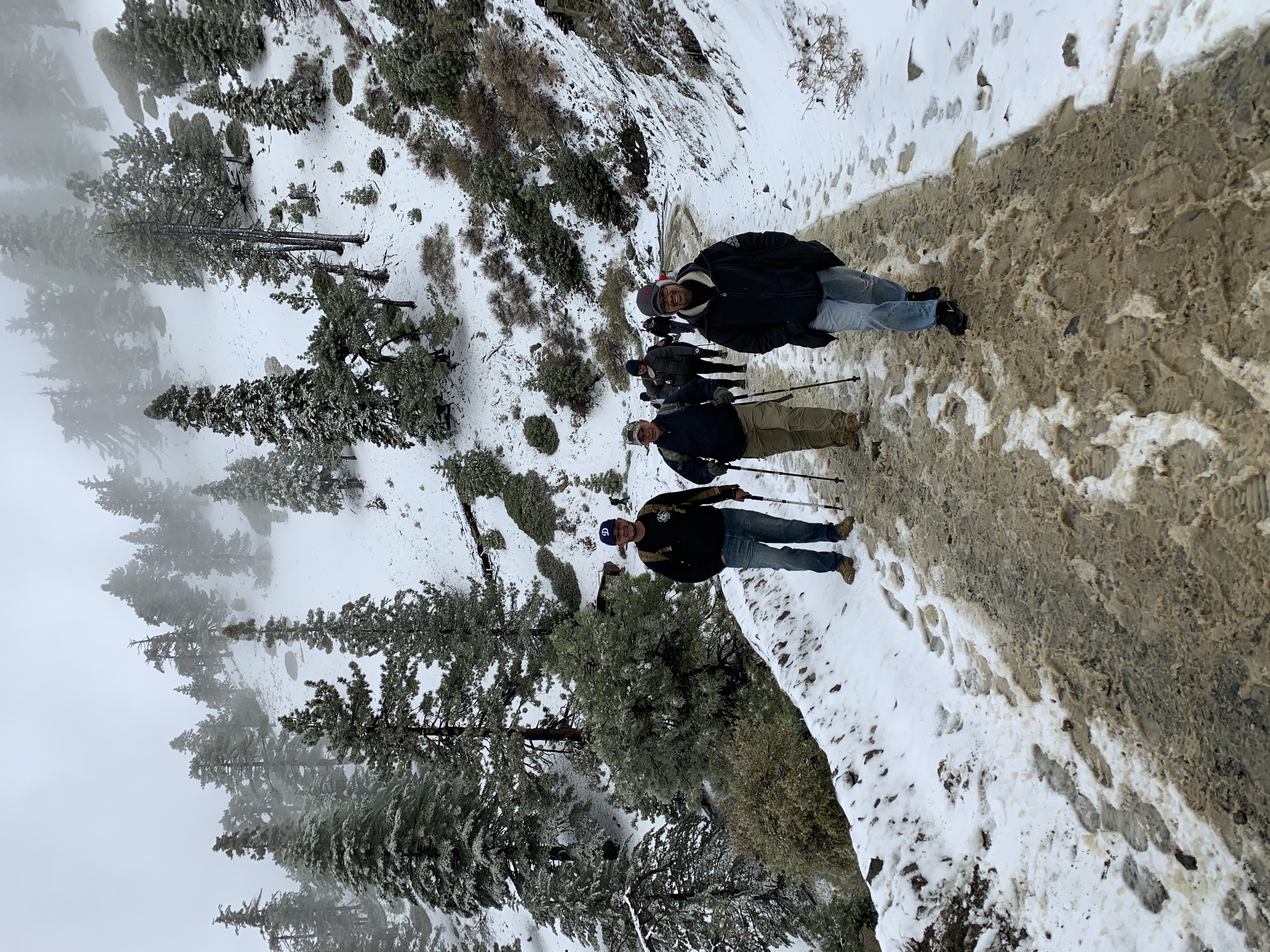 Veterans Hiking up Mt. Baldy