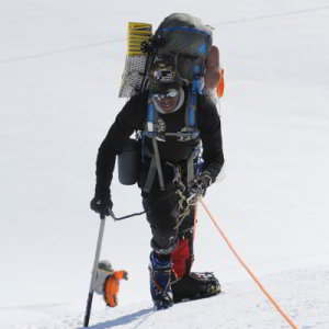 Person in outdoor gear