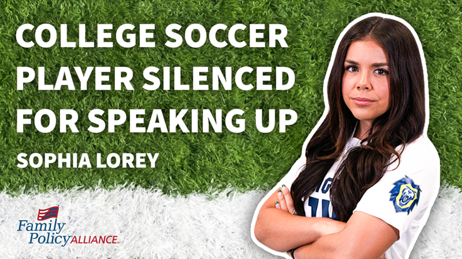 soccer player silenced for speaking on gender