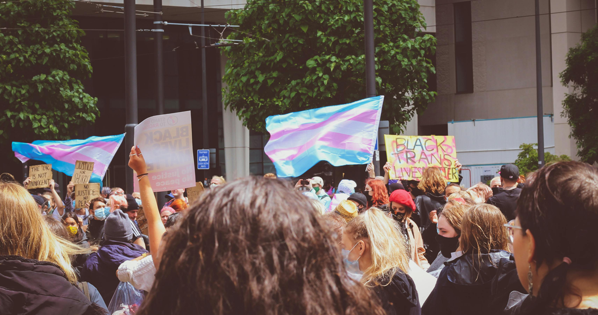 protest in a city