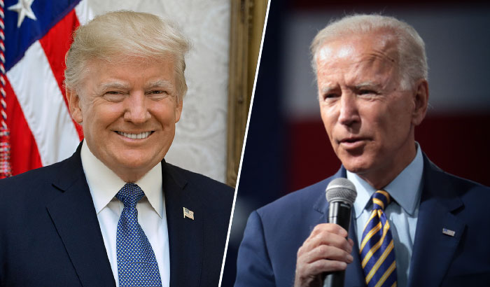 Donald Trump and Joe Biden