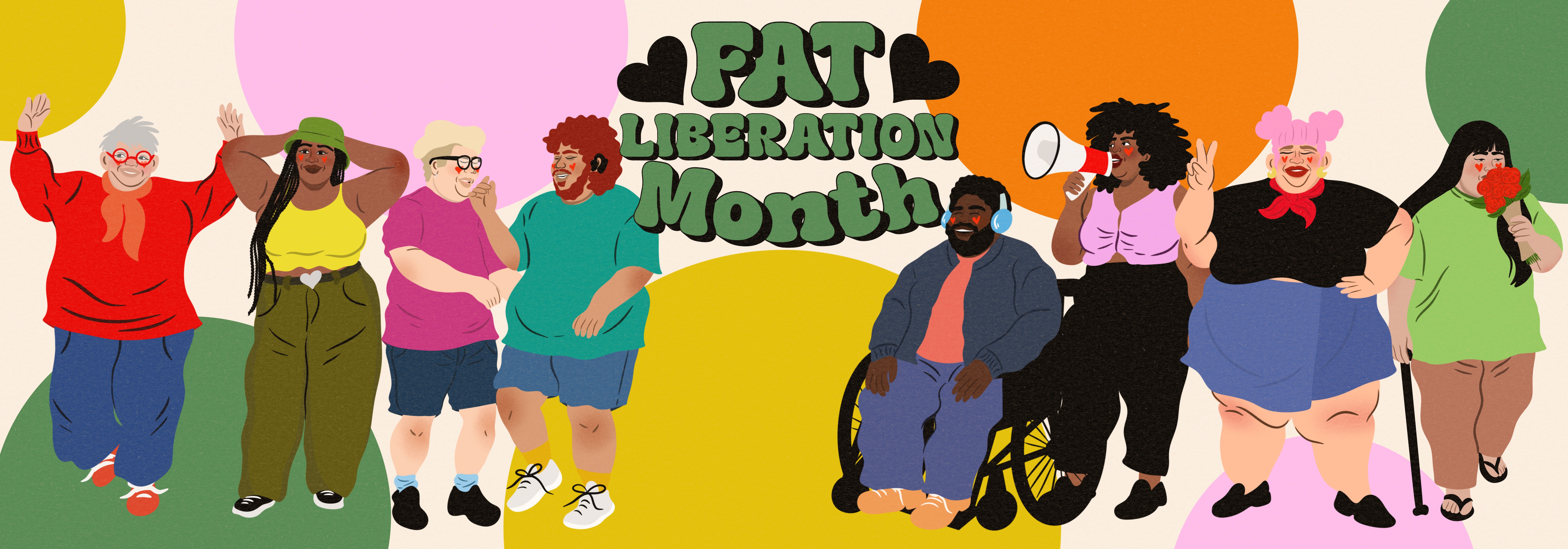 2025 Fat Liberation Month Banner