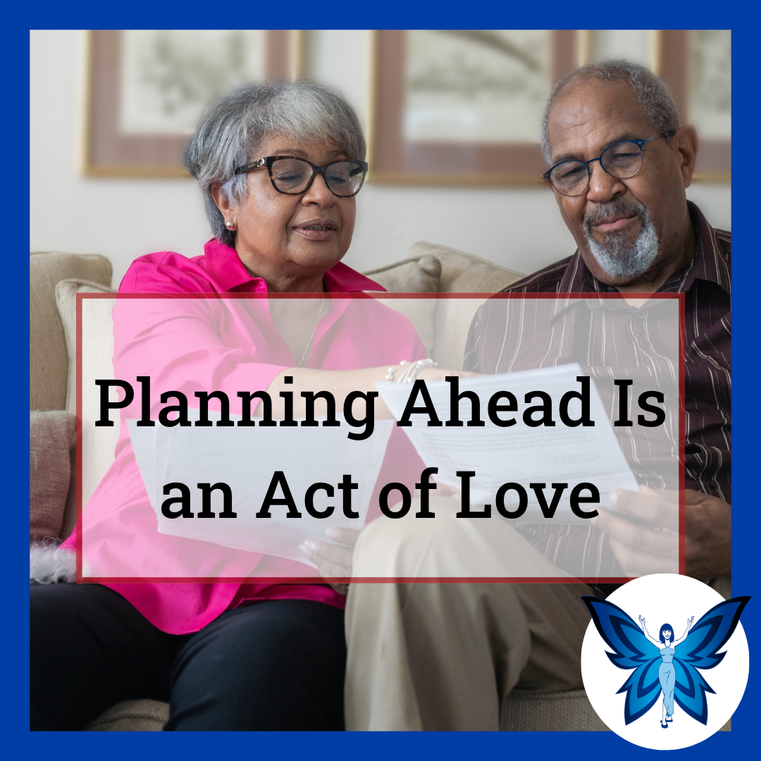 An older couple reviewing important paperwork