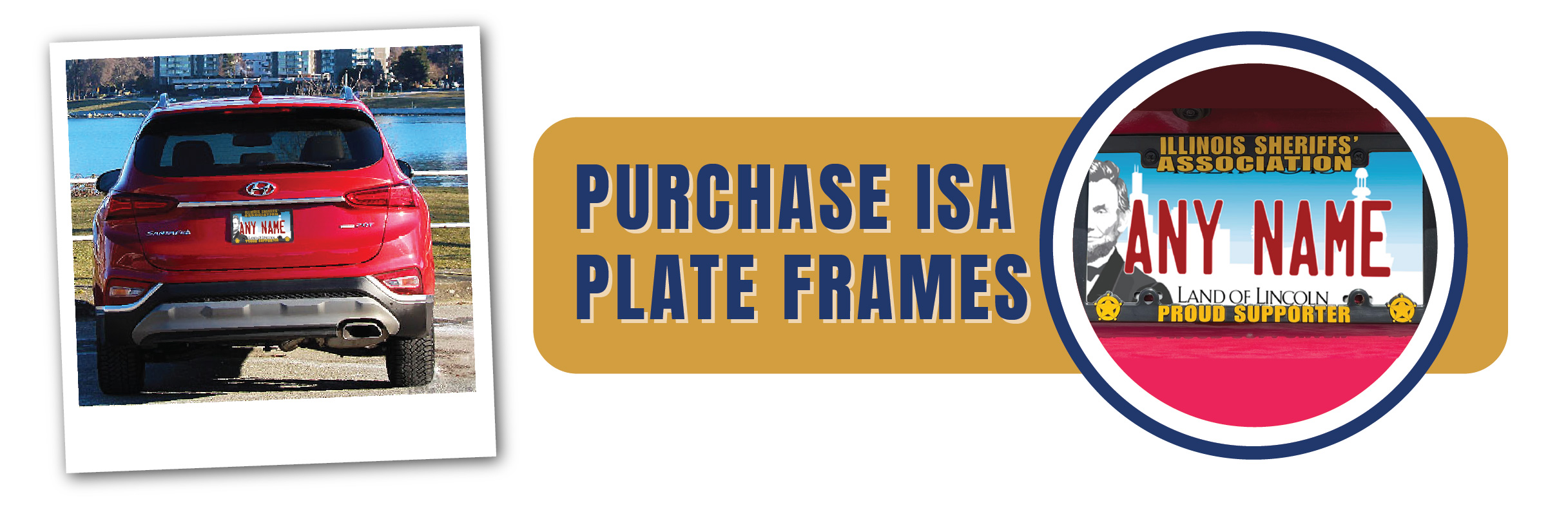 License Plate Frame Header