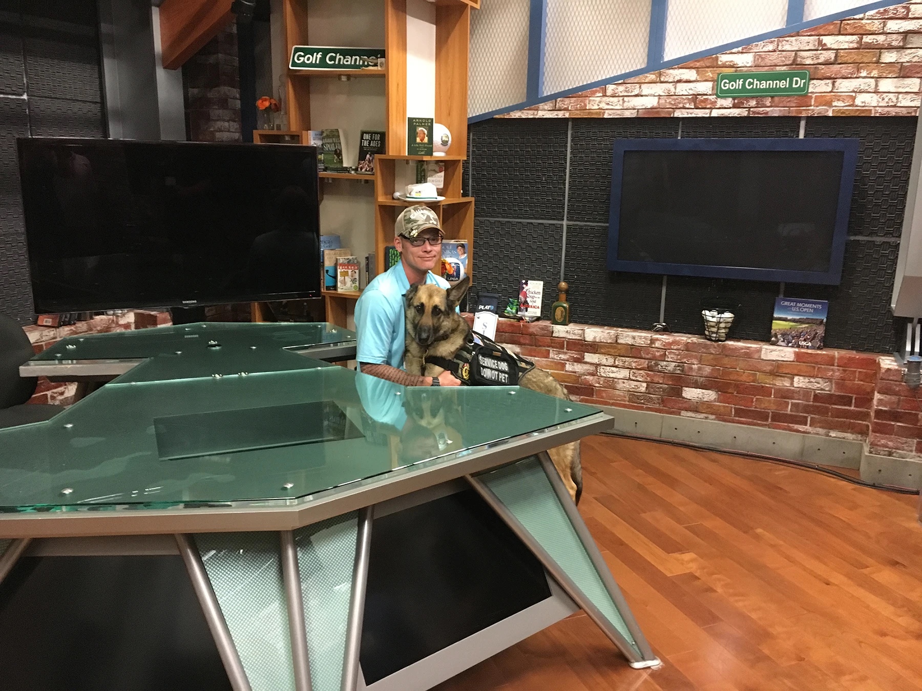 veteran working at the Golf Channel