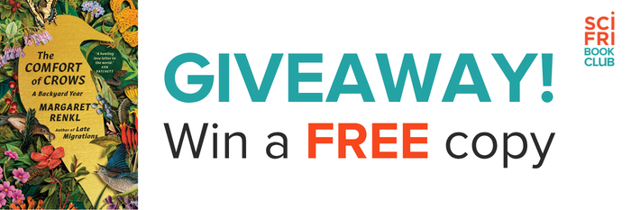 Text reads giveaway, win a free copy