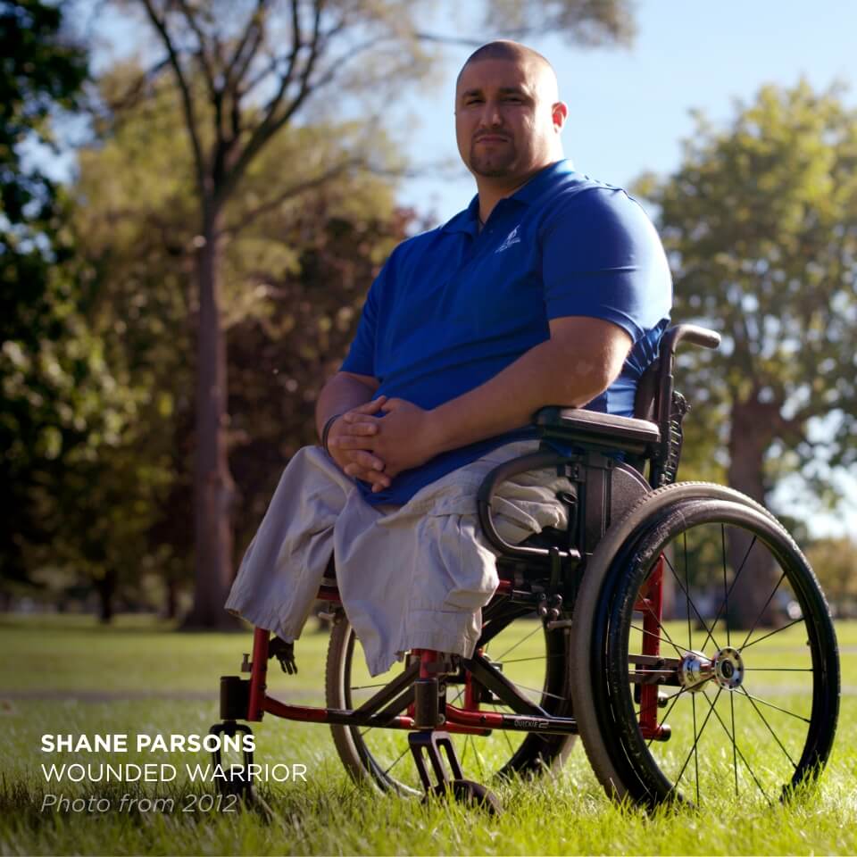 Shane Parsons, Wounded Warrior
