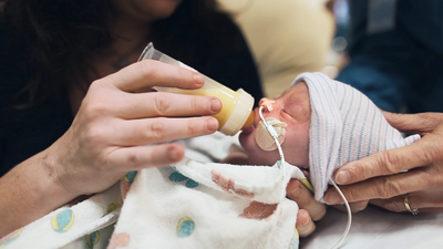 baby with bottle