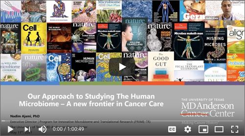 Our Approach to Studying The Human Microbiome - A new frontier in Cancer Care
