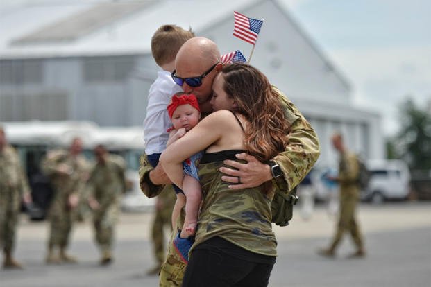 Couple and baby